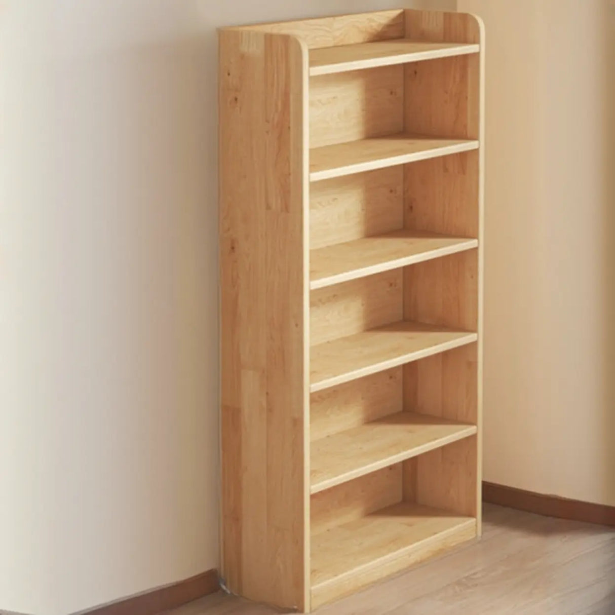 Nordic Simple Rectangular Wooden Storage Bookcase Image - 19