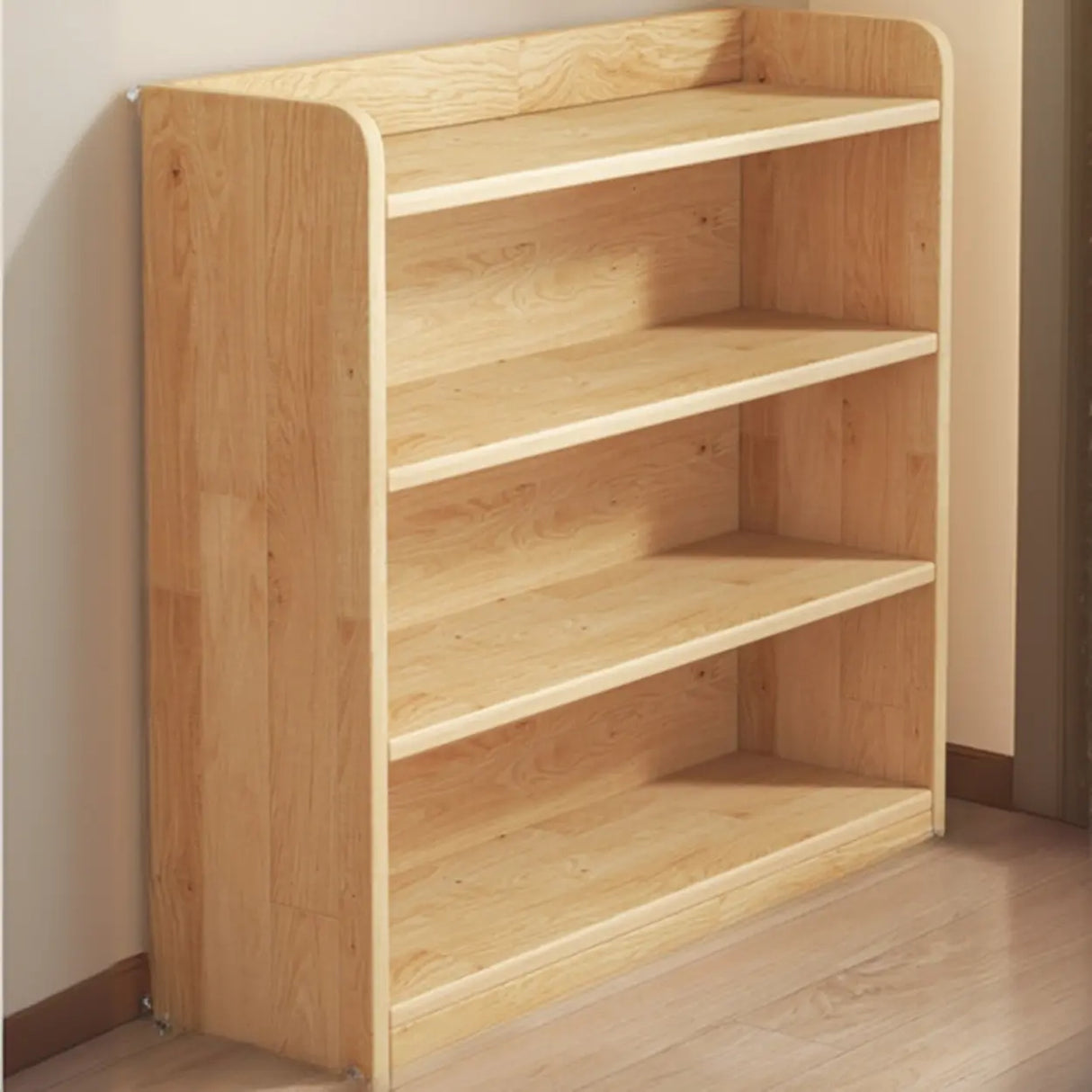 Nordic Simple Rectangular Wooden Storage Bookcase Image - 22