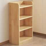 Nordic Simple Rectangular Wooden Storage Bookcase Image - 2