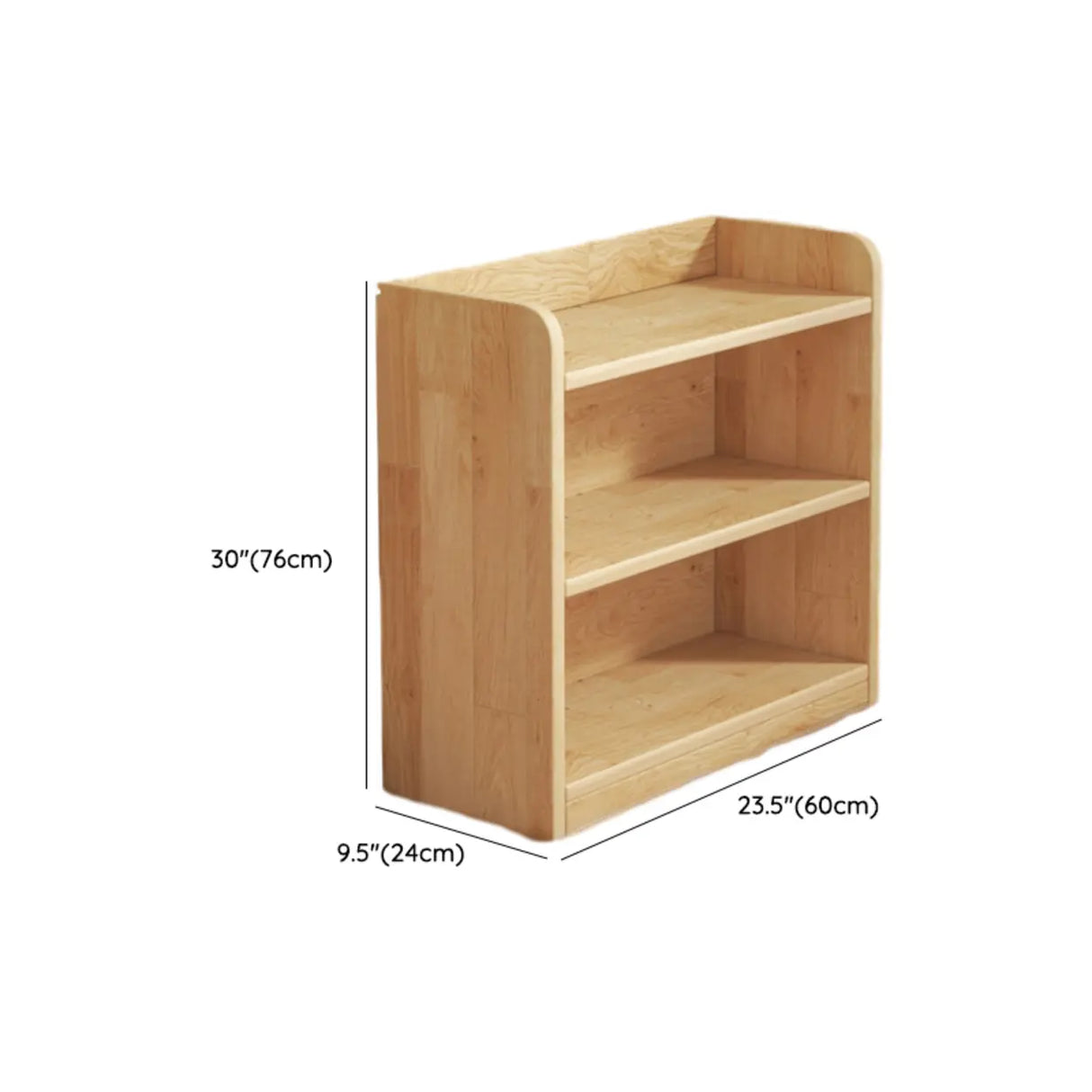 Nordic Simple Rectangular Wooden Storage Bookcase Image - 30