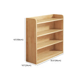 Nordic Simple Rectangular Wooden Storage Bookcase Image - 31