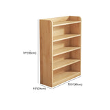 Nordic Simple Rectangular Wooden Storage Bookcase Image - 33