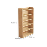 Nordic Simple Rectangular Wooden Storage Bookcase Image - 34
