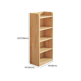 Nordic Simple Rectangular Wooden Storage Bookcase Image - 35