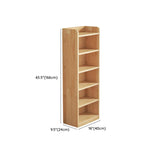 Nordic Simple Rectangular Wooden Storage Bookcase Image - 36