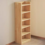 Nordic Simple Rectangular Wooden Storage Bookcase Image - 4