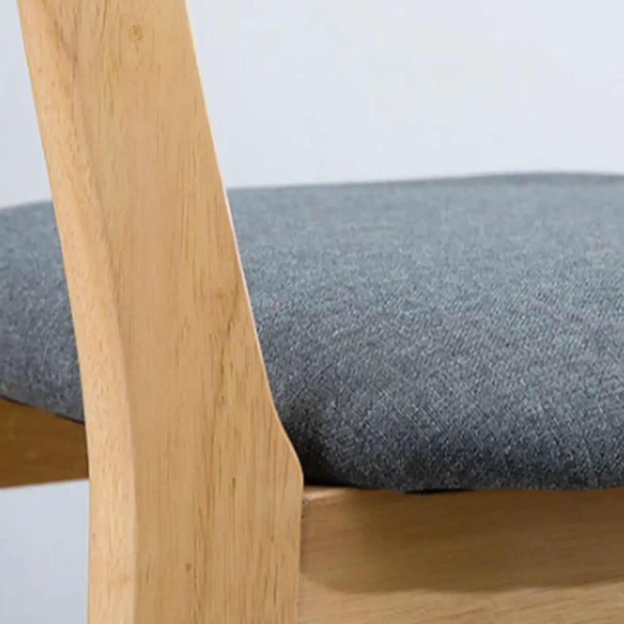 Nordic Simple Soft Seating Natural Wood Bar Stools With Back Image - 10