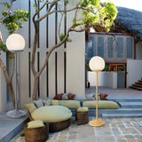 Nordic Sphere Aluminum Outdoor Floor Lamp 1 Light