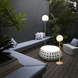 Nordic Sphere Aluminum Outdoor Floor Lamp 1 Light