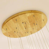Nordic Stairwell Cluster White Glass Globe Pendant Light Image - 15