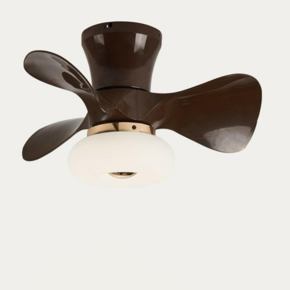 Nordic Style Mini 3 Blade Wood Ceiling Fan with Light Image - 13