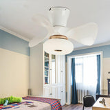 Nordic Style Mini 3 Blade Wood Ceiling Fan with Light Image - 19