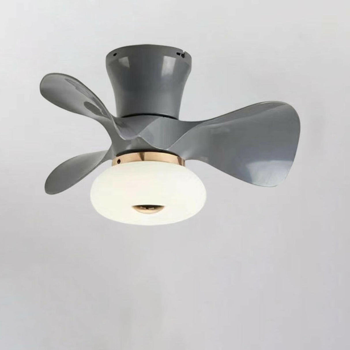 Nordic Style Mini 3 Blade Wood Ceiling Fan with Light Image - 3