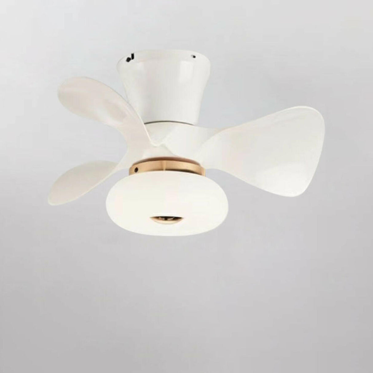 Nordic Style Mini 3 Blade Wood Ceiling Fan with Light Image - 6
