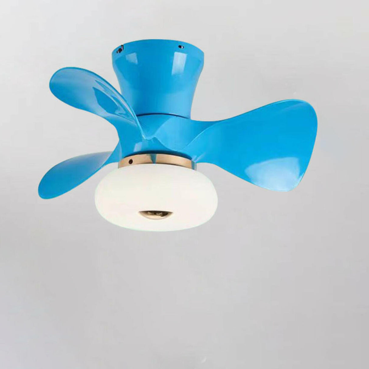 Nordic Style Mini 3 Blade Wood Ceiling Fan with Light Image - 9