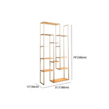 Nordic Style Open Back Geometric Wood Display Bookshelf #size