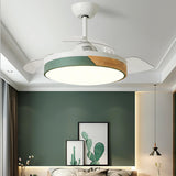 Nordic Style Simple 3 Blade Round Ceiling Fan Light Image - 18