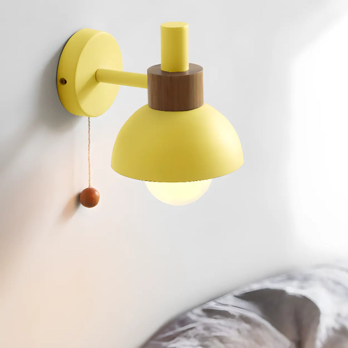 Nordic Style Wood Vanity Wall Light Fixture Image - 4