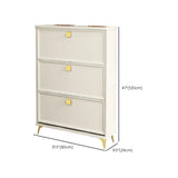 Nordic Tall Wood Hallway White Shoe Cabinet Storage Image - 27