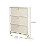 Nordic Tall Wood Hallway White Shoe Cabinet Storage Image - 33