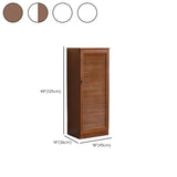 Nordic Vertical Wood Ivory Entryway Shoe Cabinet Storage Image - 52