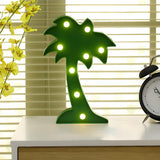 Novelty Plastic Green Cactus LED Battery Night Lamp Image - 4