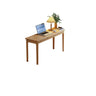 Nut-Brown Wood Rectangle Drawers Desk for Home Use Image - 2