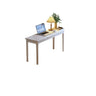 Nut-Brown Wood Rectangle Drawers Desk for Home Use Image - 5
