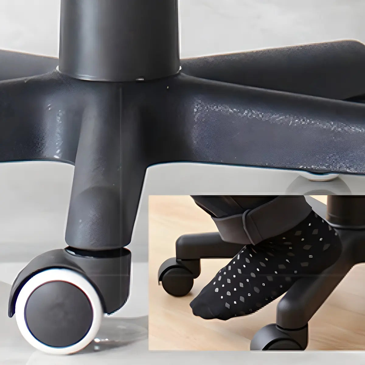 Nylon Base and Wheels Ergonomic Mesh Swivel Office Chair Image - 4