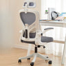 Nylon Ergonomic Mesh White Adjustable Compact Office Chair Image - 13