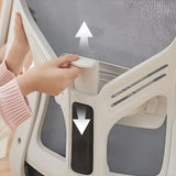 Nylon Ergonomic Mesh White Adjustable Compact Office Chair Image - 2