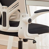 Nylon Ergonomic Mesh White Adjustable Compact Office Chair Image - 3