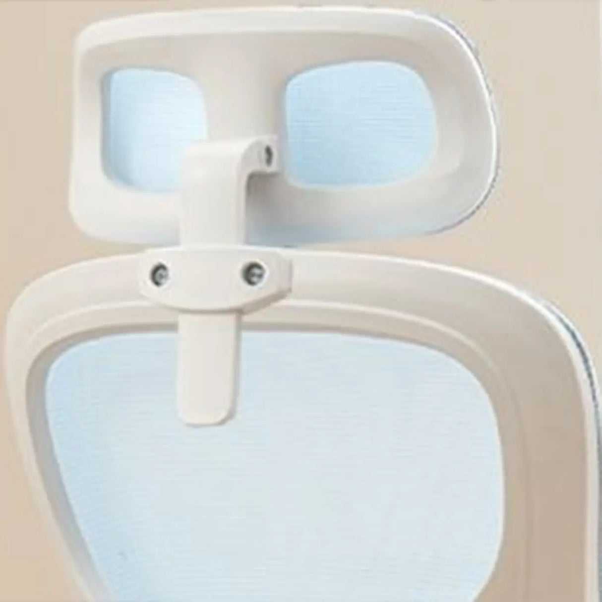 Nylon Ergonomic Mesh White Adjustable Compact Office Chair Image - 4