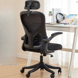 Nylon Ergonomic Mesh White Adjustable Compact Office Chair Image - 7
