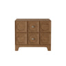 Oak 2-Drawer Storage Rectangular Wood Bedroom Nightstand Image - 2