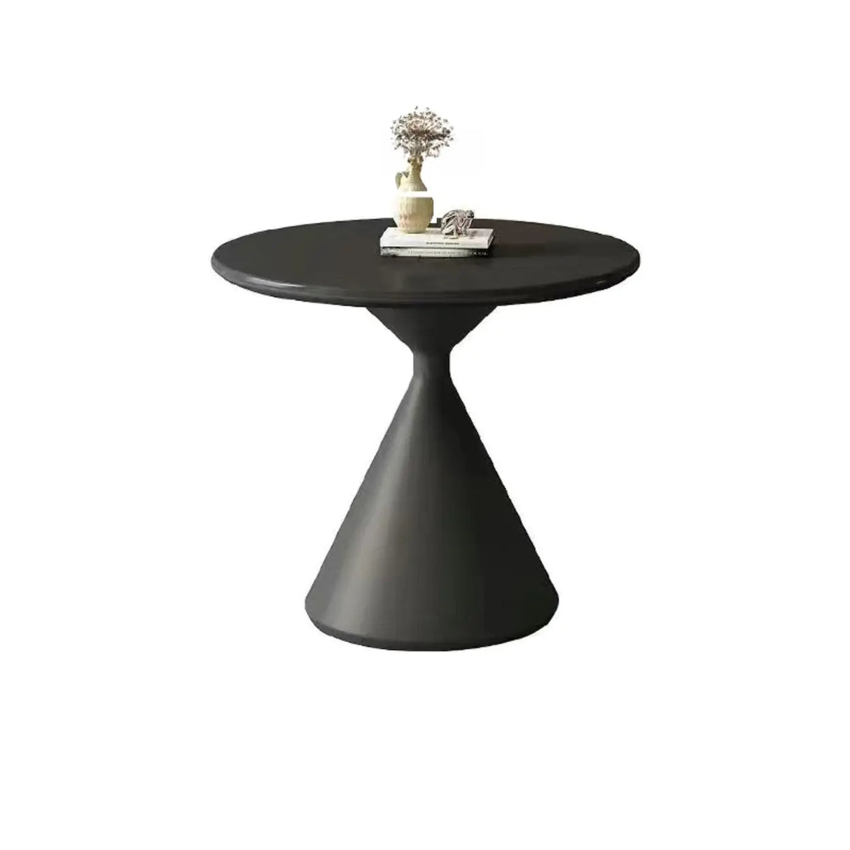 Oak Wood Orbicular Stone Nesting Small Coffee Table Image - 13