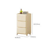 Off-White Acrylic Minimalist Multi-Size Storage Chest #size