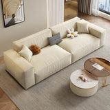 Off-White Anti Cat Scratch Fabric Tight Back Sofa Image - 3