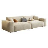 Off-White Anti Cat Scratch Fabric Tight Back Sofa Image - 5