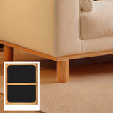 Off-White Anti Cat Scratch Velvet Tufted Back Sofa Image - 8