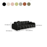 Off-White Cow Leather Sewn Pillow Back Foam Fill Sofa Image - 21