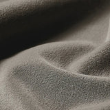 Off-White Frosted Velvet Mid-Back Fixed Back Arm Chair Image - 12