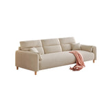 Off-White Premium Velvet Biscuit Back Foam Fill Sofa Image - 5
