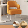 Off-White Scratch Resistant Sherpa Sloped Arms Chair Image - 17
