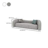 Off-White Sherpa Tight Back Concealed Support Sofa #size