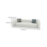 Off-White Sherpa Tight Back Concealed Support Sofa Image - 14
