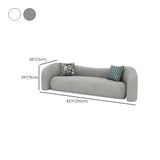 Off-White Sherpa Tight Back Concealed Support Sofa Image - 18