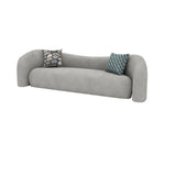 Off-White Sherpa Tight Back Concealed Support Sofa Image - 2