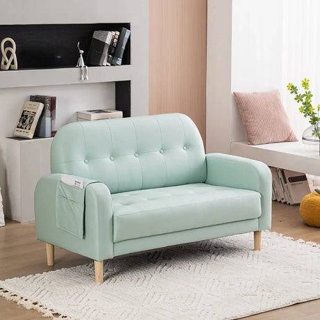 Off-White Square Arm Loose Back Tufted Arm Chair Image - 2