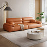 Off-White Stain Resistant Anti Cat Scratch Leather Sofa Image - 12